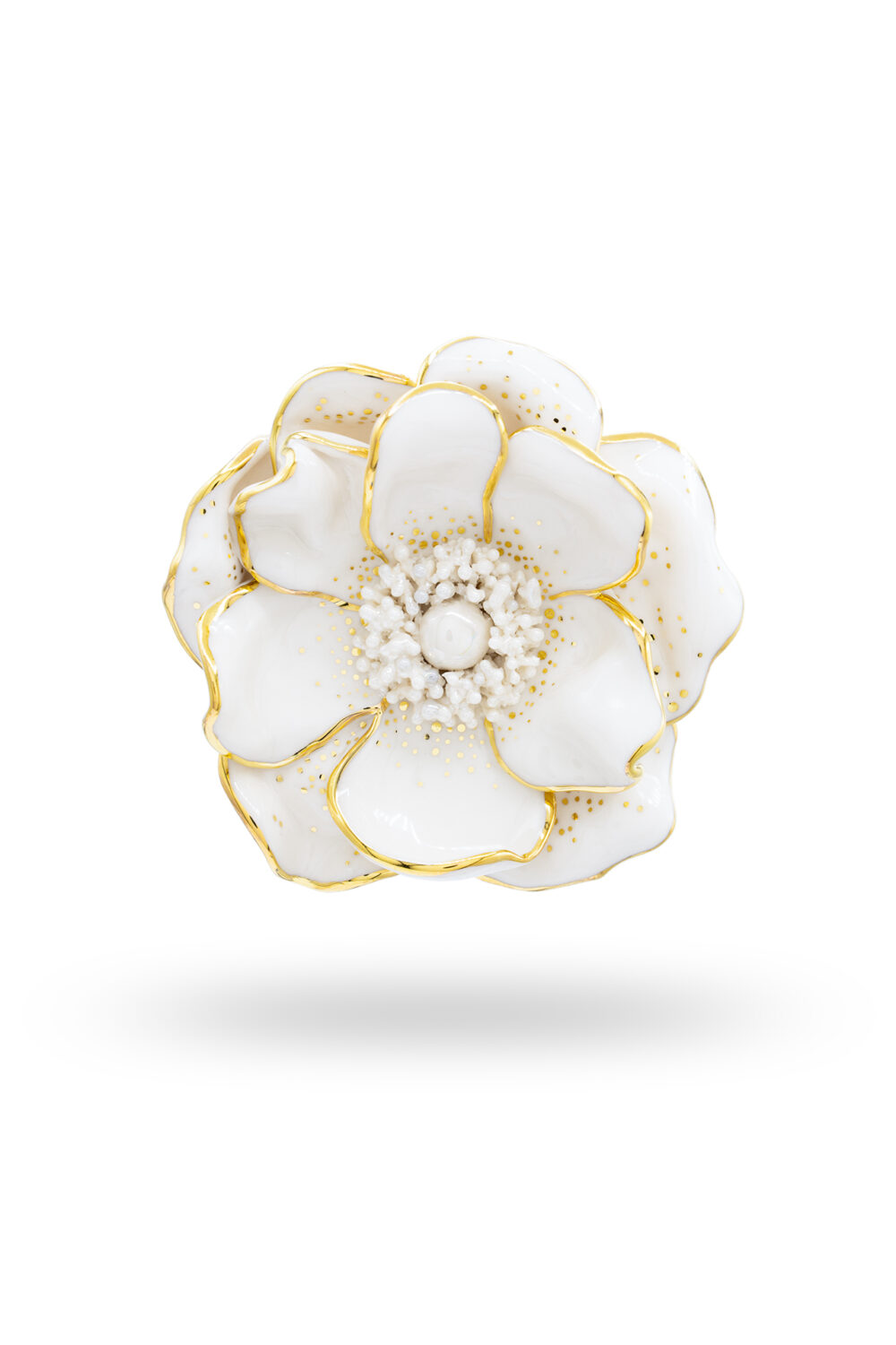 Brooch Porcelain Spring - dianacojocaru.art