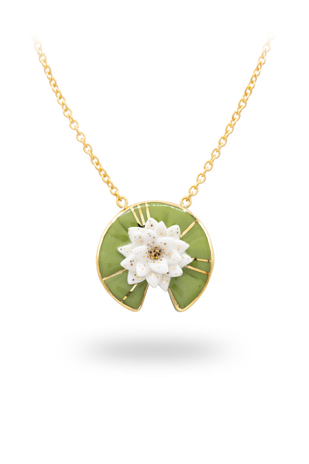 Sculptural Lotus Afloat Pendant - dianacojocaru.art