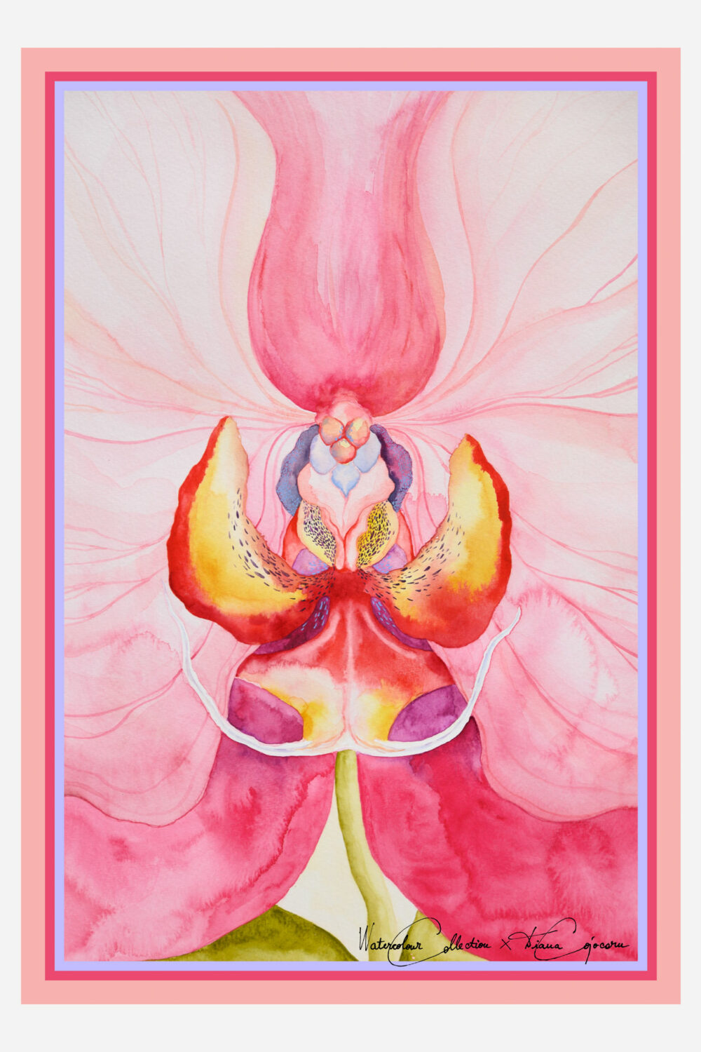 Untamed Orchid 100 x 70 cm - dianacojocaru.art