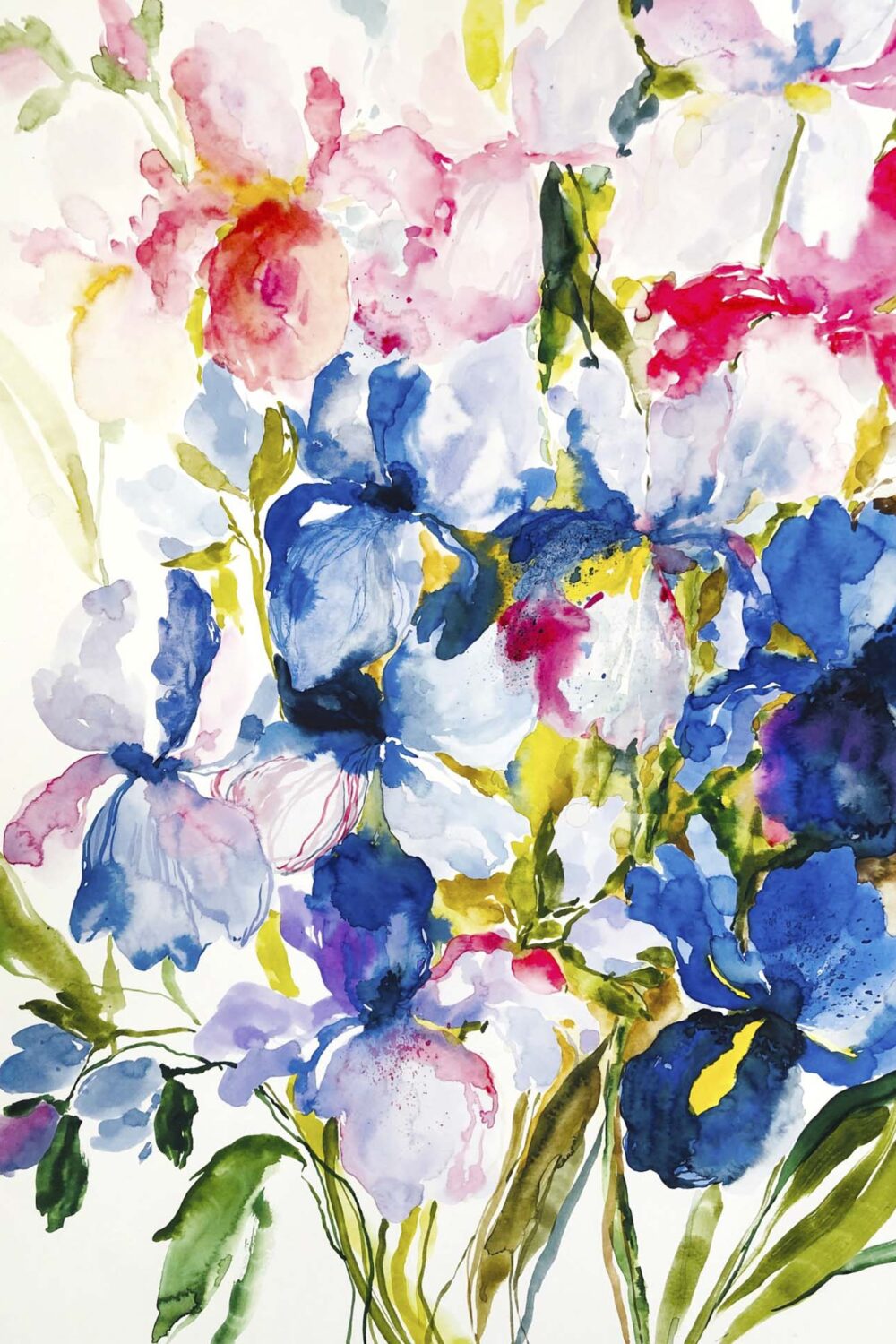 Paintings Gracious Irises - dianacojocaru.art